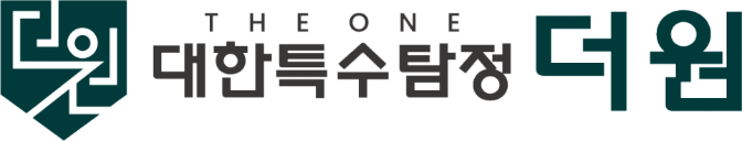 대한특수탐정 더원 THE ONE 로고